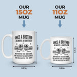Custom Mug - Personalized Birthday Gifts For Brother - Brothers Built By Shared Memories
