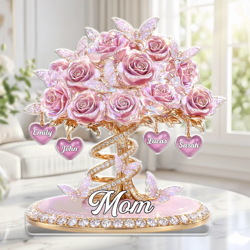 Custom Acrylic Plaque - Personalized Mother's Day Gifts For Mom, Grandma - Grateful For Every Moment