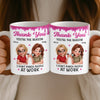 Custom 3D Inflated Effect Printed Mug - Personalized Retirement Gifts For Women, Besties, Sisters, BFF - You’re My Work Therapy