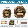 Custom Wooden Tracker Sign - Personalized Birthday Fishing Gifts For Fisherman - Real Catch Moment