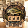 Custom Wooden Tracker Sign - Personalized Birthday Fishing Gifts For Fisherman - A True Angler’s Milestone