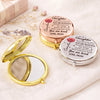 Custom Compact Mirror - Personalized Birthday Gifts For Daughter, Granddaughter - Forever Proud Of Daughter