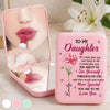 Custom LED Compact Makeup Mirror - Personalized Birthday Gifts For Daughter, Granddaughter - Watching My Daughter Grow