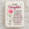 Custom LED Compact Makeup Mirror - Personalized Birthday Gifts For Daughter, Granddaughter - Watching My Daughter Grow