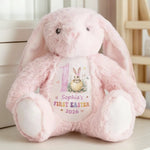 Custom Name First Easter Gifts - Personalized Bunny Plush