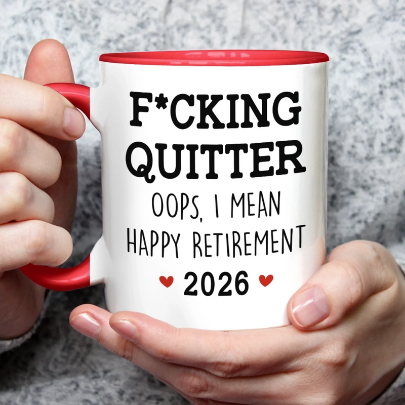Custom Name Funny Retirement Gifts for Coworkers - Personalized Accent Mugs