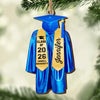 Caps Off To New Beginnings - Family Personalized Custom Ornament - Wood Custom Shaped - Christmas Gift, Graduation Gift For Family Members, Siblings, Brothers, Sisters