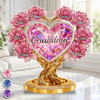 Custom Acrylic Plaque - Personalized Mother's Day Gifts For Mom, Grandma - Grandma Love Never Ends