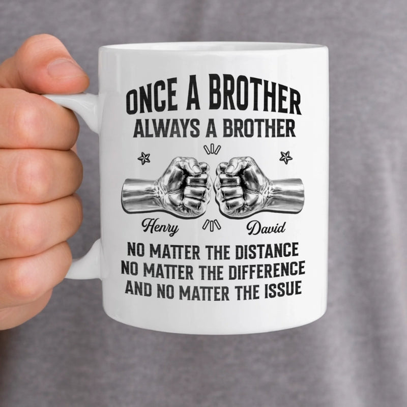 Custom Mug - Personalized Birthday Gifts For Brother - Brothers Built By Shared Memories
