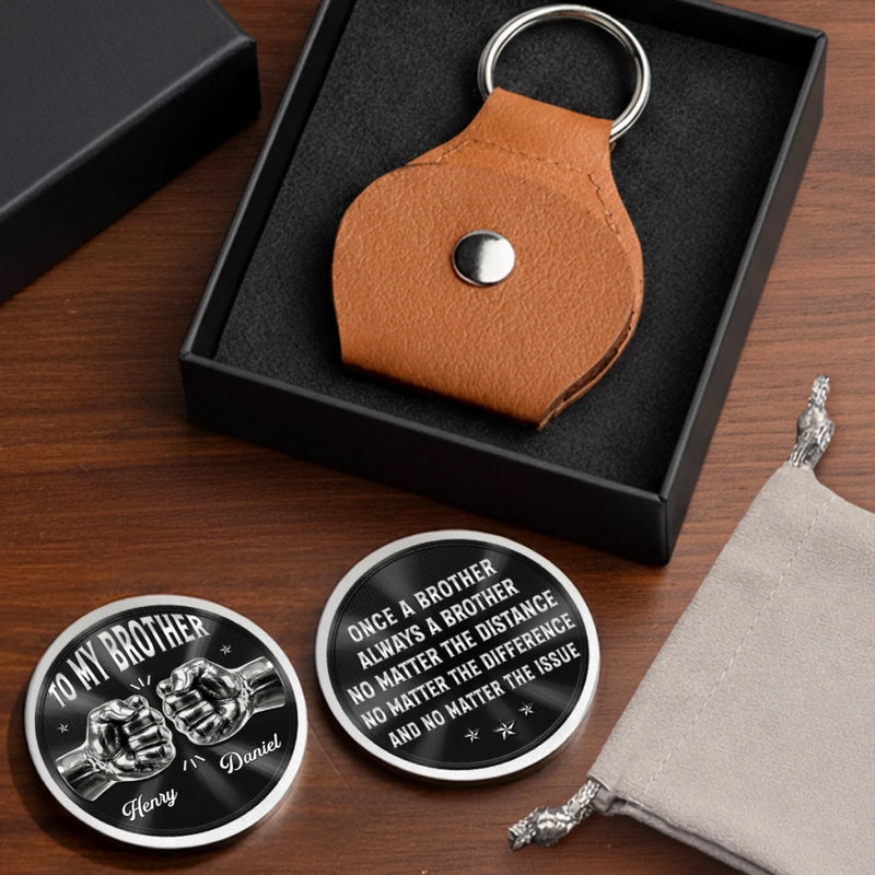 Custom Pocket Hug - Personalized Birthday Gifts For Brother - Always Got Your Back
