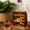 Custom Liquor Decanter - Personalized Birthday Gifts For Dad, Grandpa - Grandpa Love Runs Deep