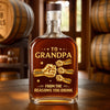 Custom Liquor Decanter - Personalized Birthday Gifts For Dad, Grandpa - Grandpa Love Runs Deep