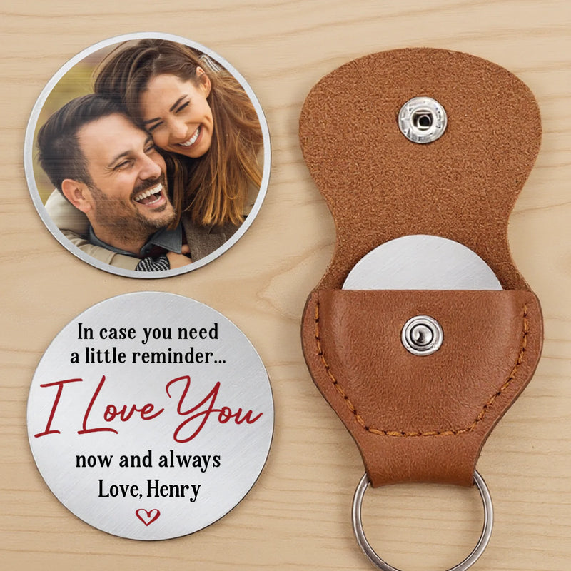 Custom Photo A Little Hug Goes A Long Way - Couple Personalized Custom Pocket Hug - Gift For Husband Wife, Anniversary