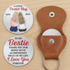 Custom Pocket Hug - Personalized Best Friend Birthday Gifts For Women, Besties, Sisters, BFF - Laughs Louder When You Are Around