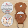 Custom Pocket Hug - Personalized Anniversary Wedding Gifts For Husband And Wife, Him And Her - Together Makes Sense Always