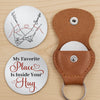 Custom Pocket Hug - Personalized Anniversary Wedding Gifts For Husband And Wife, Him And Her - With You I Feel Home