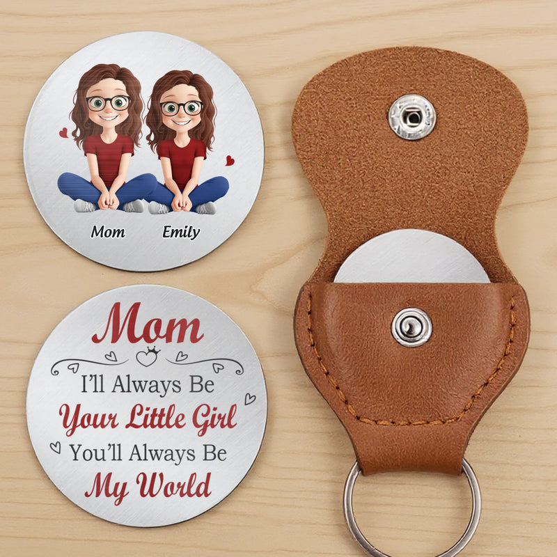 Custom Pocket Hug - Personalized Birthday Gifts For Mom, Dad, Daughter - Forever Your Little Girl