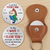 Custom Pocket Hug - Personalized Anniversary Christmas Wedding Gifts For Husband And Wife, Him And Her - A Piece Of Me For You To Hold