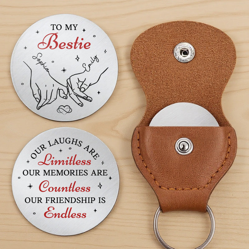 Custom Pocket Hug - Personalized Best Friend Birthday Gifts For Women, Besties, Sisters, BFF - Right Here Always