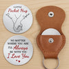 Custom Pocket Hug - Personalized Anniversary Wedding Gifts For Husband And Wife, Him And Her - Love That Stays Gentle