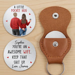 Custom Name Funny Wife Gift - Personalized Pocket Hug