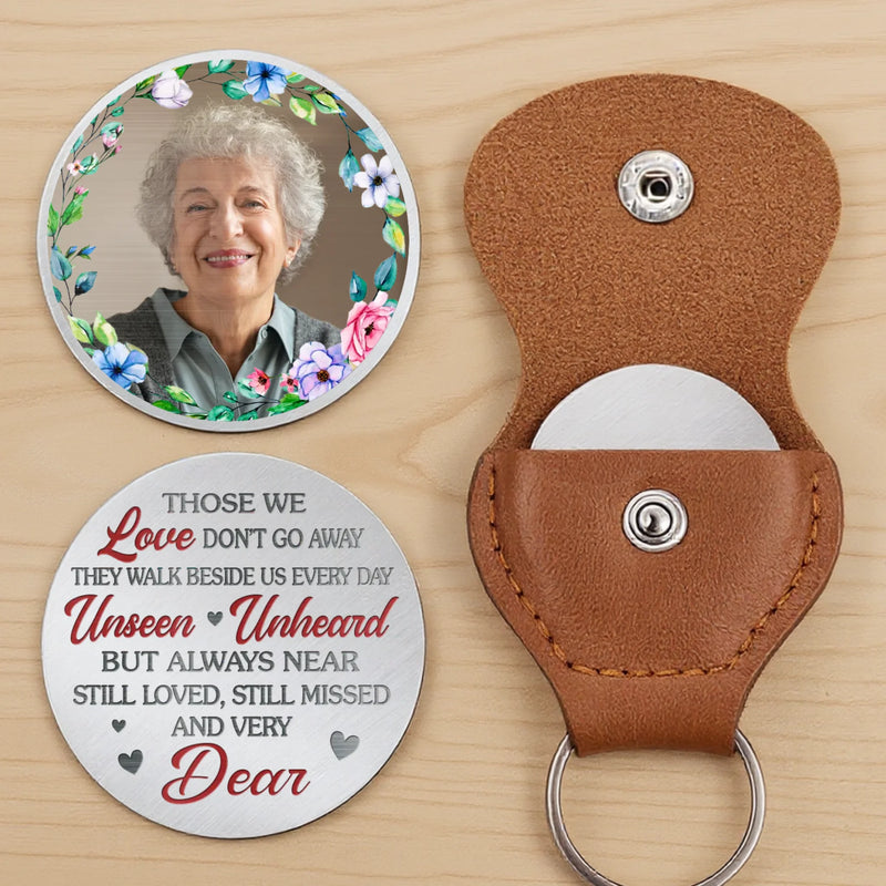 Custom Photo Pocket Hug - Personalized Memorial Sympathy Gifts For Loss Of Mom, Dad - I Will Carry Your Memory With Me