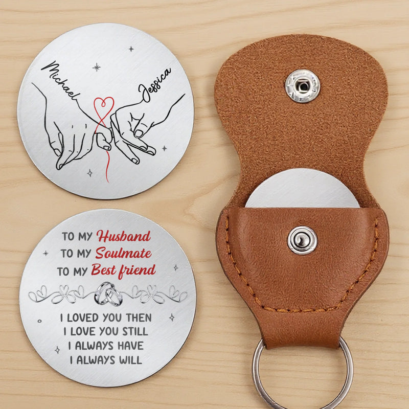 Custom Pocket Hug - Personalized Anniversary Wedding Gifts For Husband And Wife, Him And Her - My Heart Is Yours