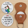 Custom Pocket Hug - Personalized Anniversary Wedding Gifts For Husband And Wife, Him And Her - Tiny Hug Endless Love