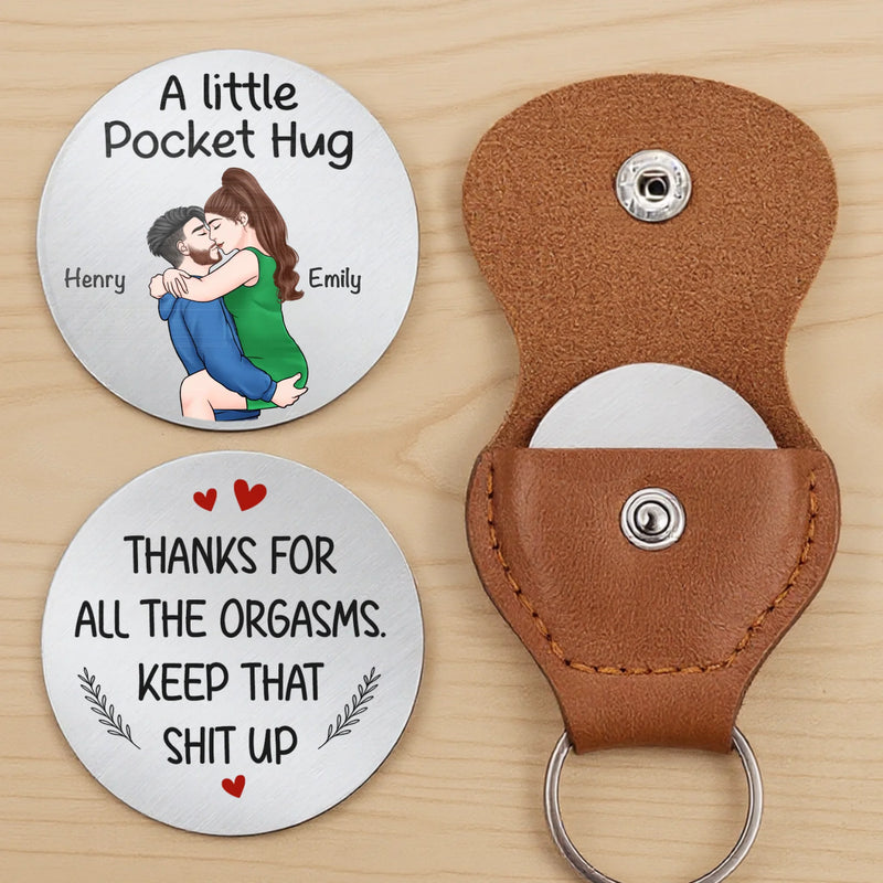 Custom Name Funny Naughty Couple Gifts - Personalized Pocket Hug