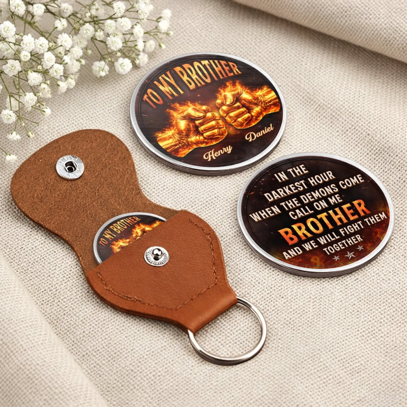 Custom Pocket Hug - Personalized Birthday Gifts For Brother - Brothers Today Tomorrow Always