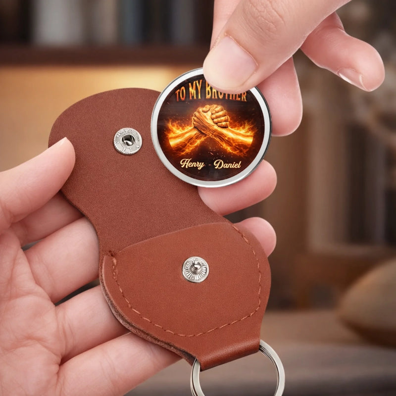 Custom Pocket Hug - Personalized Birthday Gifts For Brother - Brothers Bound For Life