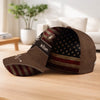Custom Hat, All Over Print Classic Cap - Personalized Birthday Gifts For Dad, Grandpa - Dad Strength Leads Us