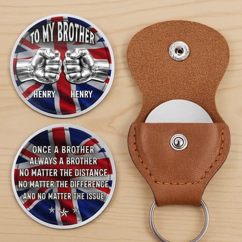Custom Pocket Hug - Personalized Birthday Gifts For Brother - Unbreakable Brothers