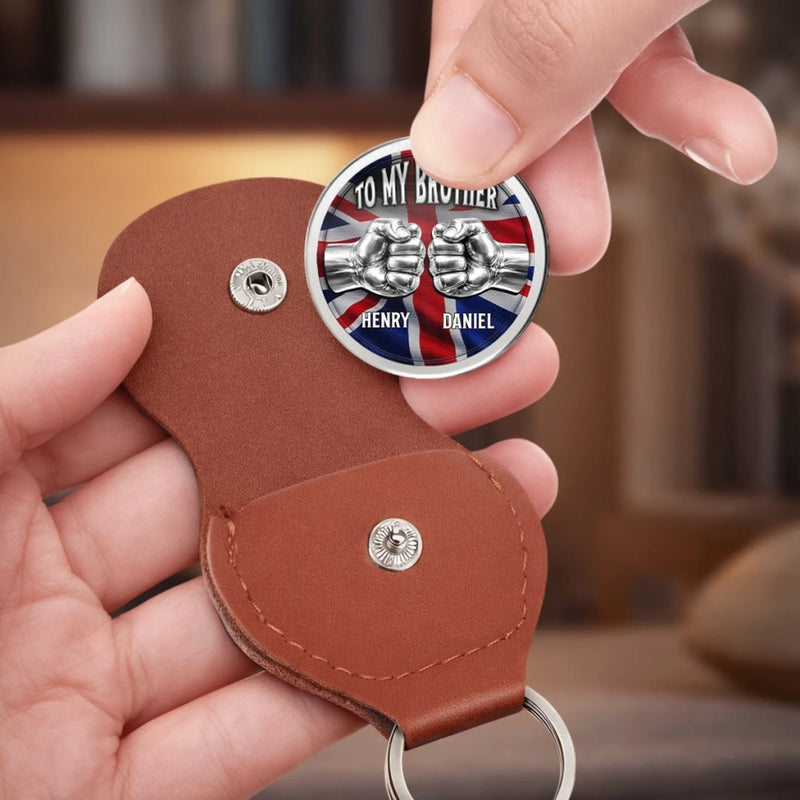 Custom Pocket Hug - Personalized Birthday Gifts For Brother - Unbreakable Brothers