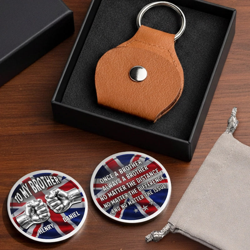 Custom Pocket Hug - Personalized Birthday Gifts For Brother - Unbreakable Brothers