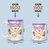 Custom Mug - Personalized Mother's Day Gifts For Mom, Daughter - A Mothers Love Grows