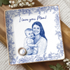 Custom Photo Full-Print Jewelry Dish - Personalized Baby Shower, Gender Reveal Gifts For New Moms, New Parents - First Time Mom Forever Love