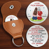 Custom Pocket Hug - Personalized Birthday Gifts For Grandma, Granddaughter, Grandson - Grandma Love Lights The Way