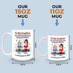 Custom 3D Inflated Effect Printed Mug - Personalized Mother's Day Gifts For Mom, Daughter - Mom And Daughter Bond
