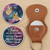 Custom Pocket Hug - Personalized Best Friend Birthday Gifts For Women, Besties, Sisters, BFF - Sisters Grow Differently, Love The Same