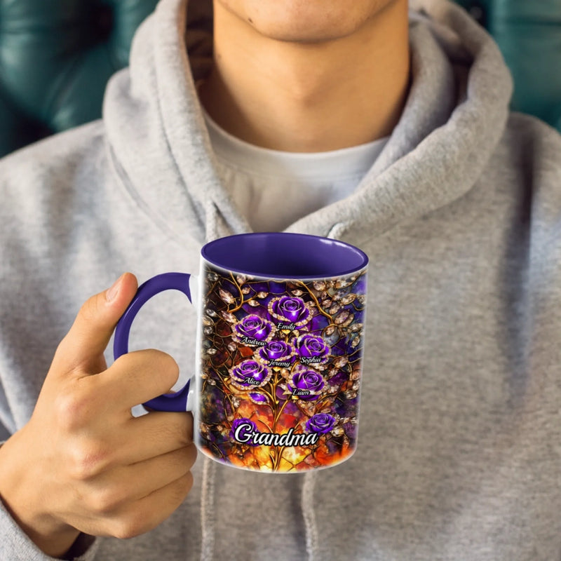Custom Accent Mug - Personalized Mother's Day Gifts For Mom, Grandma - Love You Always