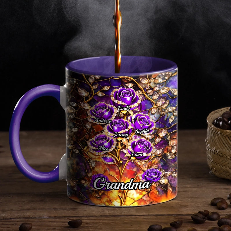 Custom Accent Mug - Personalized Mother's Day Gifts For Mom, Grandma - Love You Always