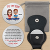 Custom Pocket Hug - Personalized Birthday Gifts For Mom, Son - Carry My Love With You