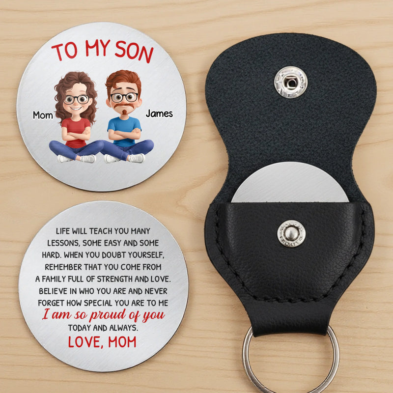 Custom Pocket Hug - Personalized Birthday Gifts For Mom, Son - Carry My Love With You