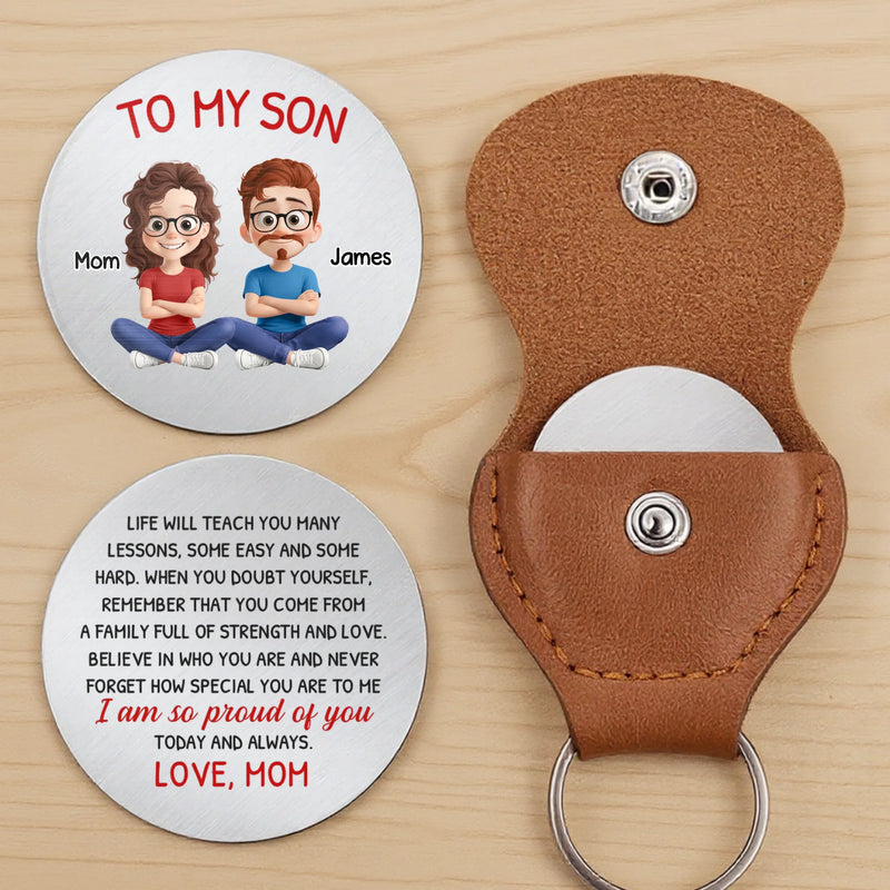 Custom Pocket Hug - Personalized Birthday Gifts For Mom, Son - Carry My Love With You