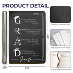 Custom Leather Writing Journal - Personalized Graduation Gifts For Him, Her - Your Next Chapter Begins