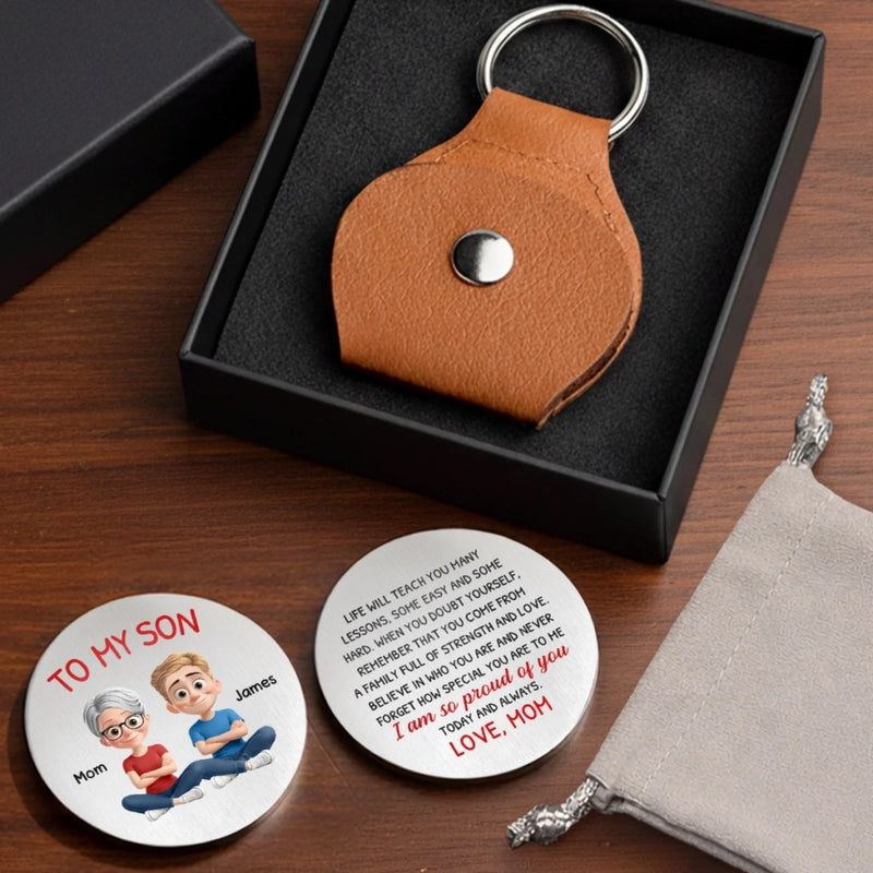 Custom Pocket Hug - Personalized Birthday Gifts For Mom, Son - Carry My Love With You