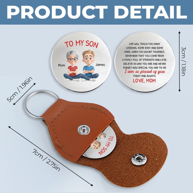 Custom Pocket Hug - Personalized Birthday Gifts For Mom, Son - Carry My Love With You