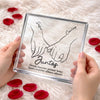Placa De Acrílico Cuadrada Personalizada – Regalo De Aniversario De Boda Personalizado Para Esposo Y Esposa, Para Él Y Para Ella - Contigo Hasta El Final