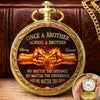 Custom Pocket Watch - Personalized Birthday Gifts For Brother - Brothers Through Every Season